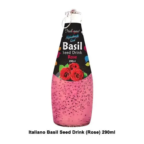 Basil Seed Drink Rose